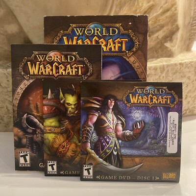World of Warcraft Blizzard Both Discs & Manual (2000) 20626722124