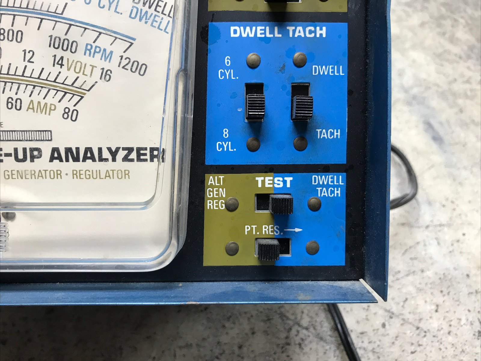 Hanson Hawk Vintage Dwell Tachometer Tuneup Automotive Engine Tester