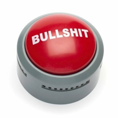 NEW - The Official Bullsh*t Button - 2 pack - FREE SHIPPING