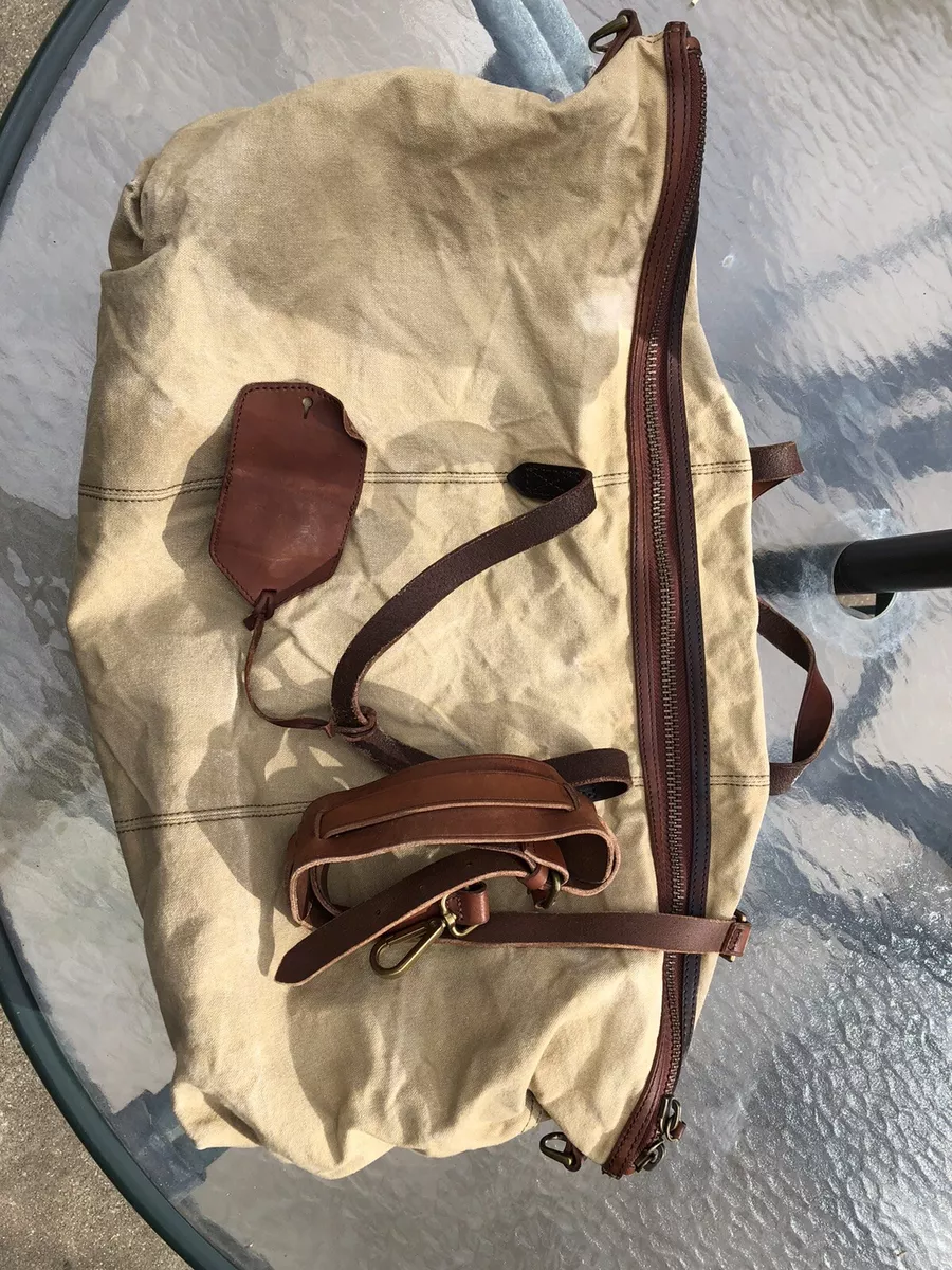Madewell transport store weekender canvas