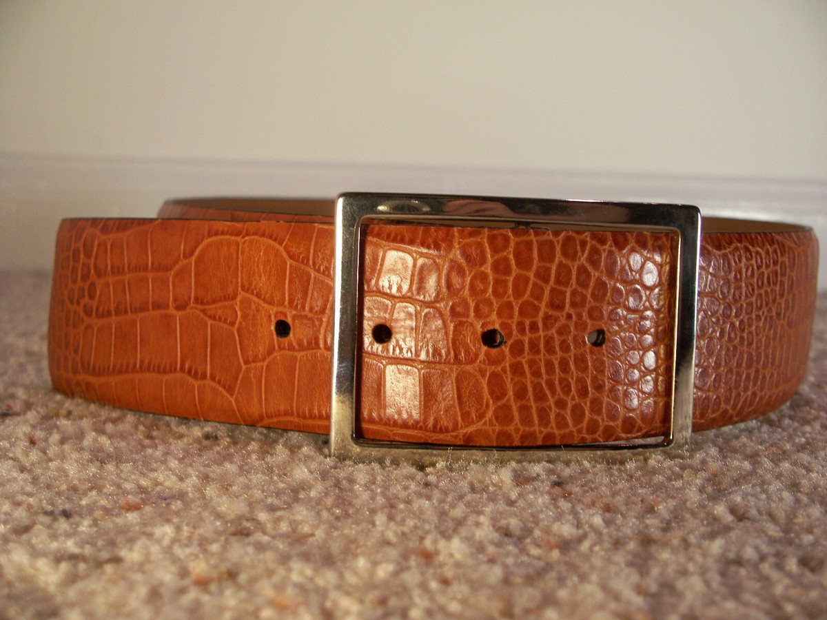 Audrey Talbott Made in Italy genuine leather belt, size S | eBay display picture 2