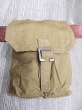 Vintage 50's Original Polish Army bag military belt pouch-Tactical Waist Bag.