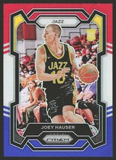 2023-24 Panini Prizm #293 Joey Hauser Prizms Red White and Blue RC