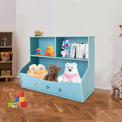 Book Rack Children Kids Toys Organizer Shelves Bookshelf Bookcase Storage Home