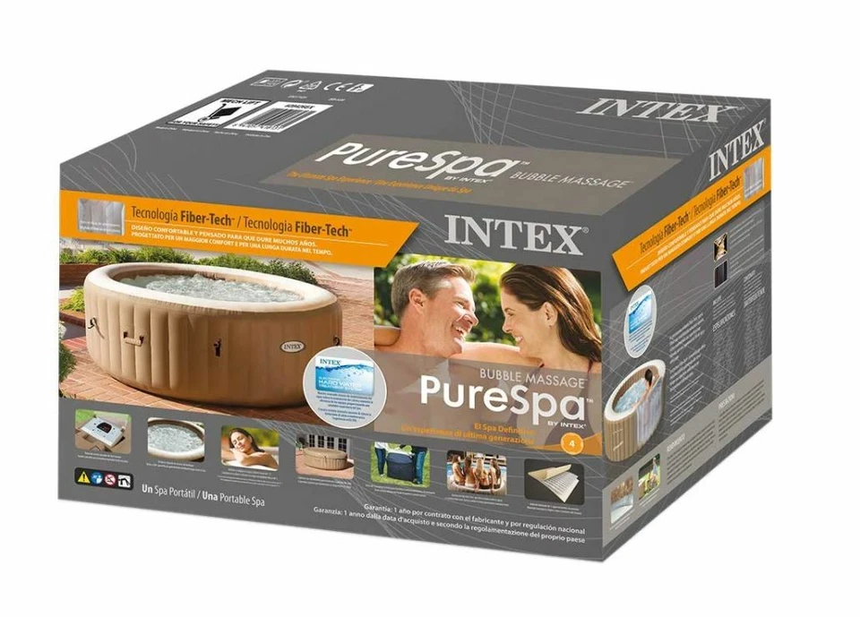 Whirlpool Intex Pure SPA Bubble Massage für 4 Personen Pool mit Kalkschutzsystem - Bild 3 von 4