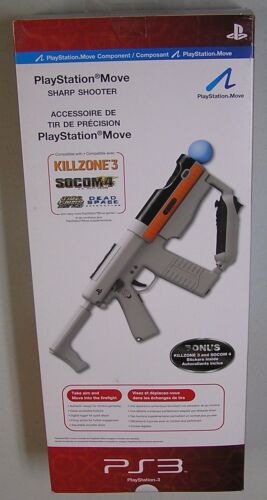 PS3 Move Sharp Shooter Rifle Gun Accessory Sony PlayStation 3 Brand New - Picture 1 of 1