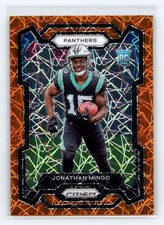2023 Panini Prizm #312 Jonathan Mingo Lazer RC Carolina Panthers