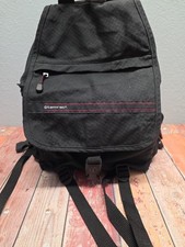 Vintage Tamrac Black Canvas Camera Bag Backpack w/ Dividers & Strap Made In USA