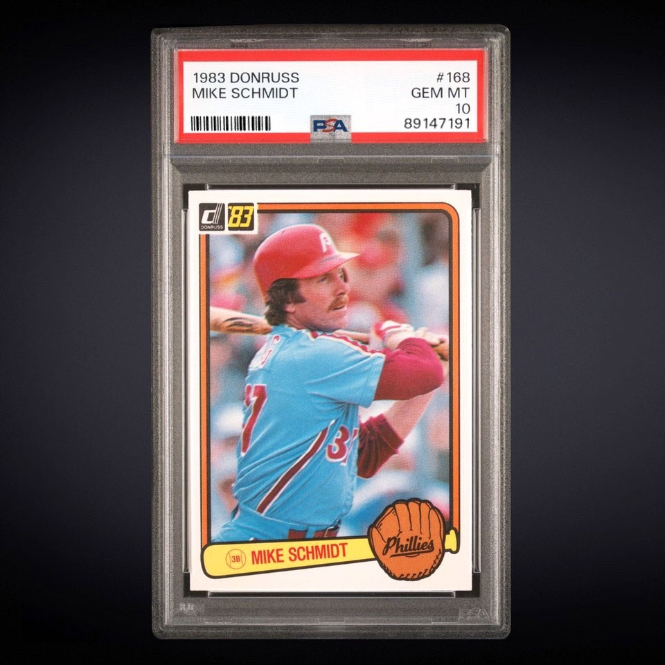 1983 DONRUSS #168 MIKE SCHMIDT PHILLIES PSA 10