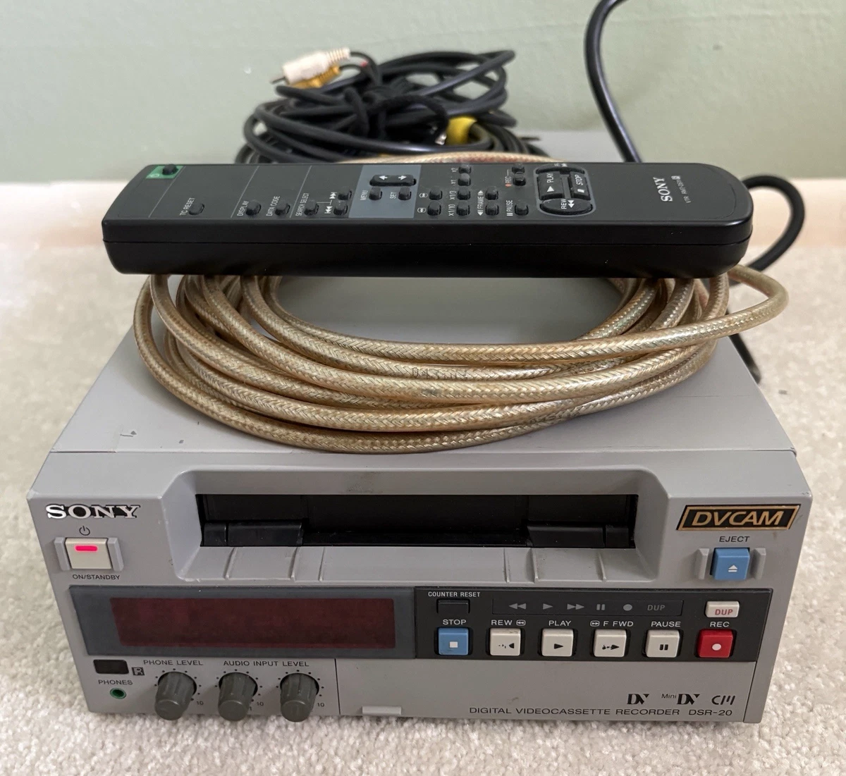 Magnétoscope Numérique Sony DSR-1600P - Lecteur Cassette Vidéo Digital - Japonais - Occasion