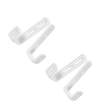 4Pcs Reusable Iron Bunk Bed Ladder Hook Brackets with Scratch Protection
