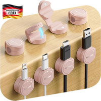 Kabelmanagementclips 8Er Set Selbstklebend Magnetisch FüR Schreibtisch Wand