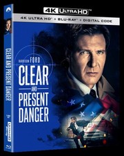 CLEAR AND PRESENT DANGER INCLUDES DIGITAL COPY  4K ULTRA HD BLU-RAY/BLU-RAY 