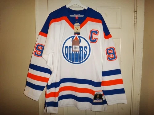 Men's Wayne Gretzky 1986-87 Mitchell & Ness Oilers Power Play Player Jersey $225