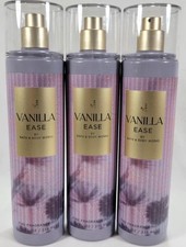 Bath Body Works VANILLA EASE Fine Fragrance Mist 8 oz Lot of 3 Pink