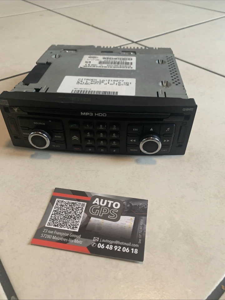 Navigation MP3 Autoradio RT3 Citroën C4 96640239XT Programmation Possible - Photo 2/4