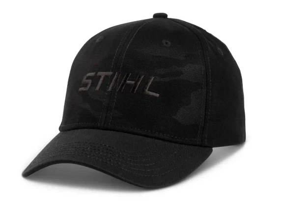 Genuine STIHL® black on black camo baseball cap/hat NEW!