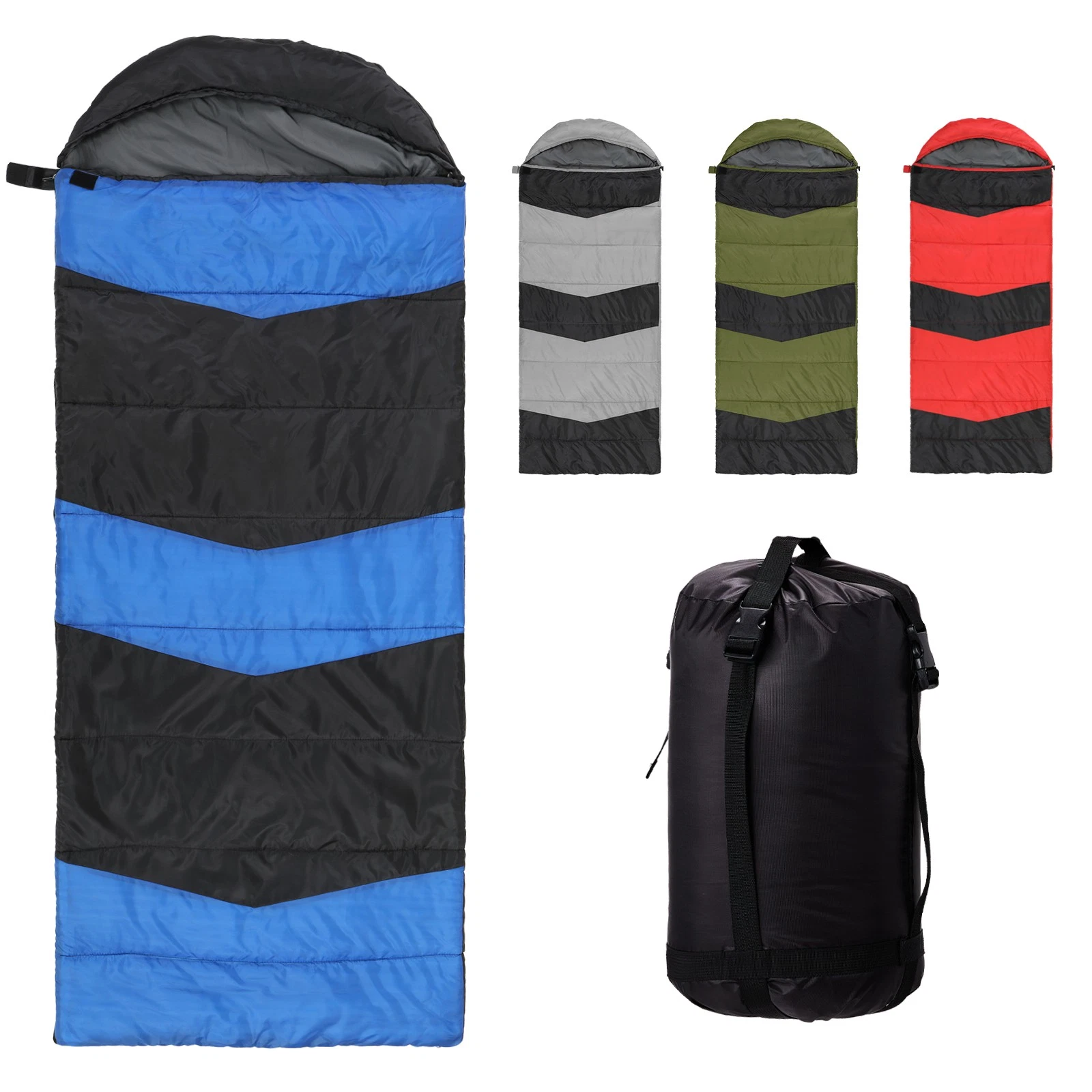 Rectangular Waterproof Sleeping Bag, USB Heating Pad, Backpacking Hiking Camping