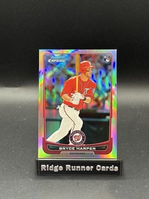2012 Bowman Chrome BRYCE HARPER Rookie Refractor #/300 #10 PHILLIES