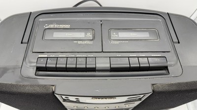 Vintage Sharp Boombox 5 Disc CD Changer Cassette Radio Wq-ch800