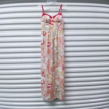 Band Of The Free Maxi Sundress Women Large Pink Floral Boho Casual Spring Summer