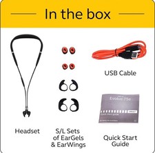 Jabra Evolve 75e Bluetooth Wireless in-Ear Earphones