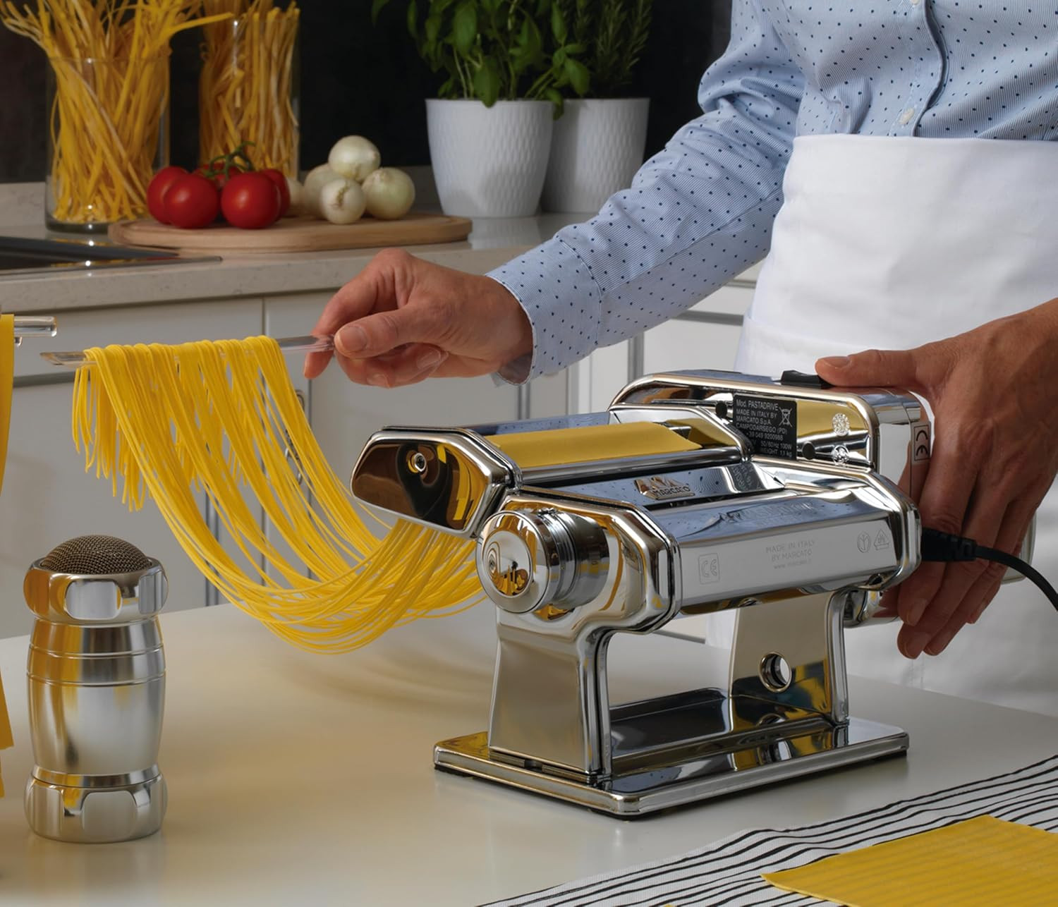 PD-220V Motore per Macchina per Pasta, 100W, Plastica, Argento,Linea Basic. - 2
