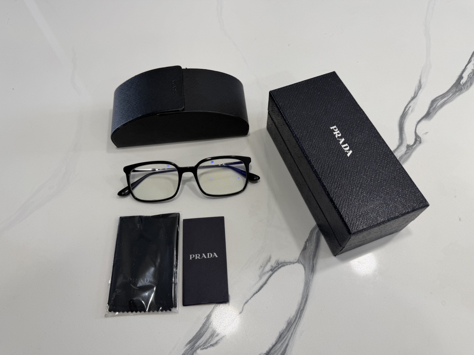 PRADA Men’s Eyeglasses PR16UV-1AB1O1 Black