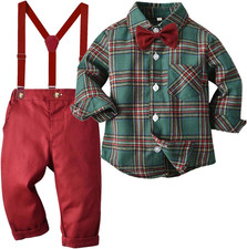 Toddler Boy Suit Baby Boys Wedding Dress Outfit Formal Gentleman Clothes Set Dre