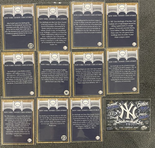 Lot de cartes personnalisées Don Mattingly & Babe Ruth - Lot de 106 cartes - Base, feuilles, réfracteurs - Photo 13/15