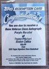2025 Topps Signature Payton Pritchard Purple (RAW)
