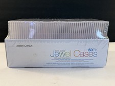 Memorex 5mm Slim Clear CD/DVD Jewel Cases - Pack of 50 - NEW Sealed Box