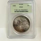 1885 Morgan Dollar PCGS MS-63 Toning