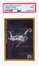 2023 Donruss Optic LeBron James Alter Ego Gold #9 /10 PSA 9