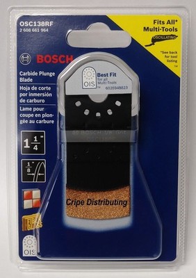 Bosch OSC138RF 1-1/4'' Carbide Grit Plunge Blade Swiss