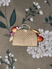 Mattel Barbie Suburban Shopper Straw Fruit Tote Bag Vintage Doll #969
