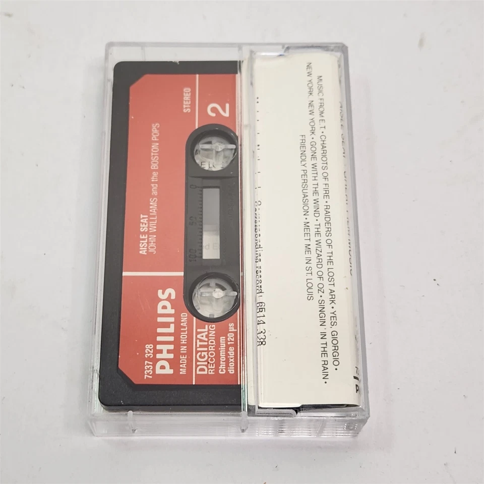 John Williams The Boston Pops Aisle Seat Great Film Music Cassette Tape - Image 3 of 4