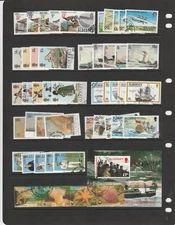 Alderney 2 heets with 14 sets & 2 MS FU as shown