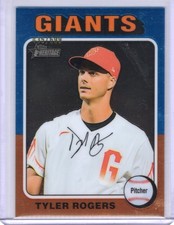 2024 Topps Heritage #485 Tyler Rogers Chrome 435/699 Toronto Blue jays