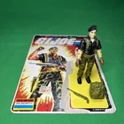 Vtg GI Joe 1985 FLINT V1 COMPLETE ARAH 3.75 W/ CARDBACK File Card High grade