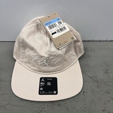 Nike Air Jordan Hat Flight Pro Strap 5-Panel Khaki Beige Adjustable Cap M/L NEW