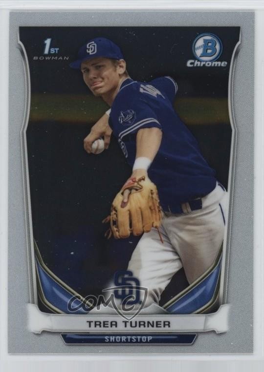 2014 Bowman Draft Chrome Trea Turner #CDP10 1m5u