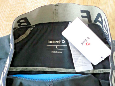 Fahrradhose Herren Radunterhose, Gepolstert Radlerhose - Marke: BALEAF - Größe L