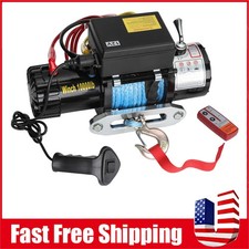 Winch For Jeep Wrangler Remote Control Wireless Synthetic Rope 10000lbs 12v Winch For Jeep Wrangler Remote Control Wireless Synthetic Rope 10000lbs 12v