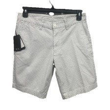 Armani Exchange A|X Men's Size 36 Black Geometric Logo Print 9" Inseam Shorts