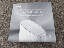 ASUS XP4 AX1800 ZenWiFi AX Hybrid home powerline mesh WiFi 6 - White (1 Pack)