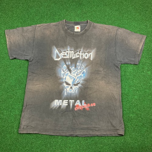 Vintage Destruction Metal Discharge Shirt Mens XL Black 2003 German Thrash Metal - Picture 2 of 17