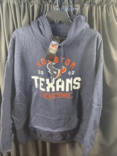 NWT Mens XL Houston Texans Hooded Sweatshirt NFL Team Apparel Football Hoodie