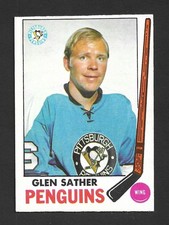 1969-70 OPC O-Pee-Chee Hockey NHL #116 Glen SATHER HOF Pittsburgh Penguins EX-MT