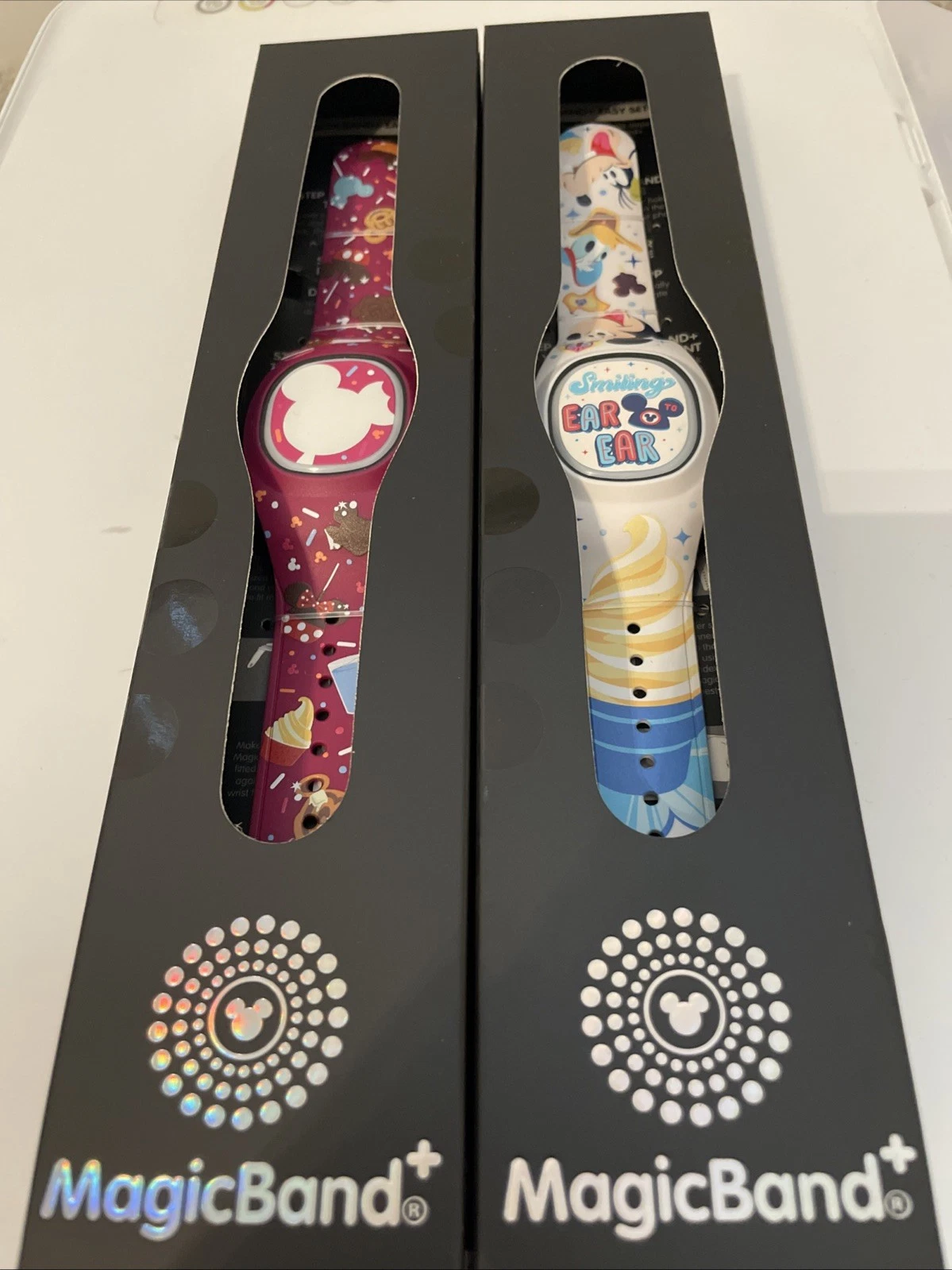 *Set Of Two* Disney Sweets And Smiling Ear To Ear MagicBand Plus!